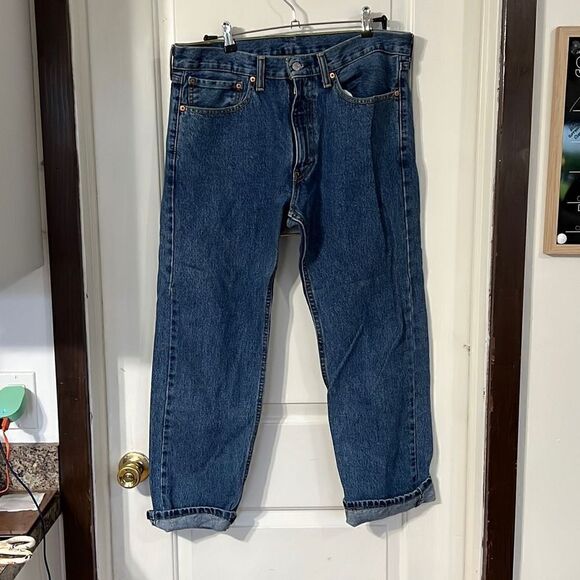 Levi’s 505 dark wash jeans - Picture 1 of 5